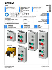 Siemens SIRIUS 3SB380D Series Quick Start Manual