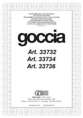 Gessi goccia 33732 Bath Mixing Program