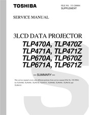 Toshiba TLP471Z Service Manual