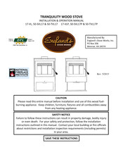 England's Stove Works 50-TVL17P Installation & Operation Manual