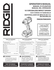 RIDGID R86038 Operator's Manual