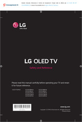 LG OLED55B8SUC Safety And Reference
