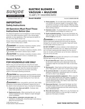 SNOWJOE SUNJOE SBJ603E Operator's Manual
