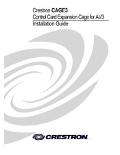 Crestron CAGE3 Installation Manual