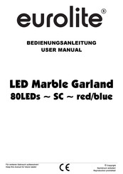 EuroLite LED Marble Garland 80LEDs-SC-red/blue User Manual