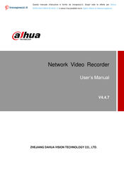Dahua Technology NVR2104/2108HS-W-4KS2 1U User Manual