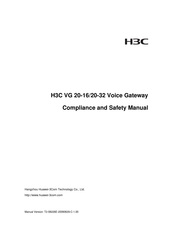 H3C VG 20-32 Compliance And Safety Manual