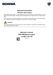 Scania DI09 PDE Operator's Manual