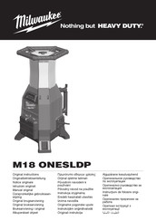 Milwaukee M18 ONESLDP-0 Original Instructions Manual