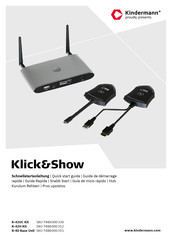 Kindermann Klick&Show K-42UC Kit Quick Start Manual
