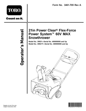 Toro Power Clear 39921T Operator's Manual