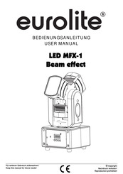 EuroLite LED MFX-1 Manual