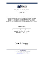IKONIX 3780 Operation And Service Manual