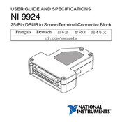 National Instruments NI 9924 User Manual And Specifications