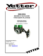 Yetter 2966-020A Operator's Manual