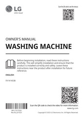 LG FV1414S3B Owner's Manual