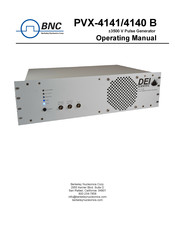 BNC DEI SCIENTIFIC PVX-4141 B Operating Manual