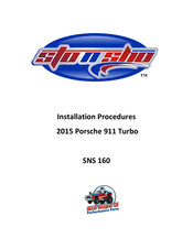 Sto N Sho SNS 160 Installation Procedures Manual