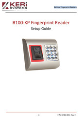 Keri Systems B100-KP Setup Manual