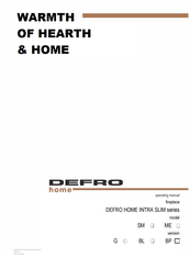 Defro Home INTRA SLIM ME BP Operating Manual