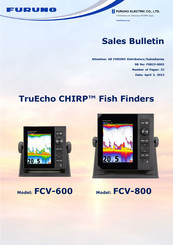 Furuno TruEcho FCV800 Fishfinder - FCV800