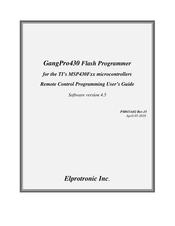 Elprotronic GangPro430 User Manual