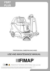 Fimap FSR7 PLUS Use And Maintenance Manual
