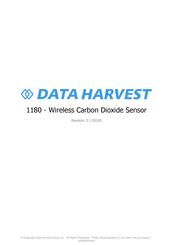 Data Harvest 1180 Manual