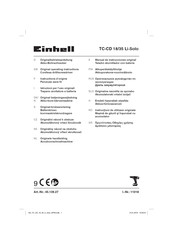 EINHELL TC-CD 18/35 Li-Solo Original Operating Instructions