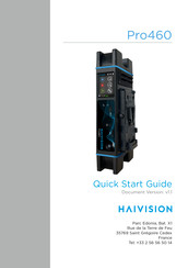 Haivision Pro460 Quick Start Manual