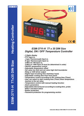 Emko ESM-3711-H Manual