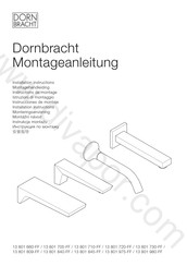Dornbracht 13 801 980-FF Installation Instructions Manual