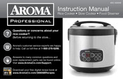 Aroma Professional ARC-3000SB Instruction Manual