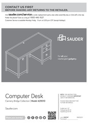 Sauder Cannery Bridge 429510 Manual