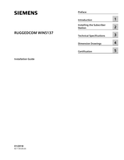 Siemens RUGGEDCOM WIN5137 Installation Manual