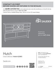 Sauder Costa 422983 Manual