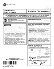 GE GPT225SSLSS Installation Instructions Manual
