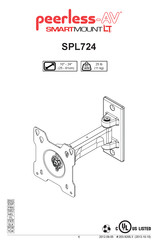 peerless-AV SPL724 Installation Instructions Manual