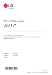 LG LT340C G Series Installation Manual