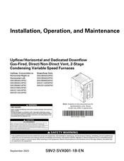 Trane S9V2B080U4PSC Installation, Operation And Maintenance Manual