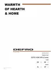 Defro Home IMPULS Series Operating Manual