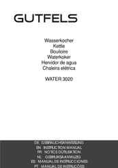 GUTFELS WATER 3020 Instruction Manual