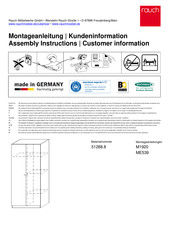 Rauch M1920 Assembly Instructions Manual