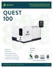 Quest Engineering 100 Installation, Operation And Maintenance Instructions
