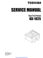 Toshiba KD-1025 Service Manual