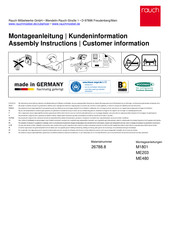 Rauch M1801 Assembly Instructions Manual