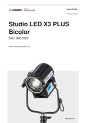 Litepanels Studio LED X3 PLUS Bicolor User Manual