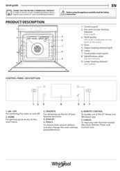 Whirlpool W9 OM2M2PBLAUS Quick Manual