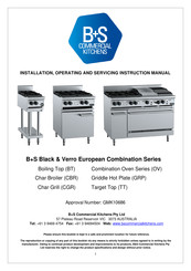 B+S GMK10686 Installation, Operating And Servicing Instruction Manual
