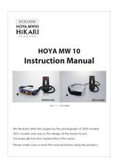 Hoya MW10 HIKARI Instruction Manual